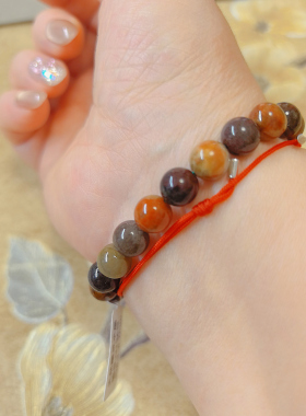 【BW宝石】天然幽灵水晶聚宝盆手串，珠子8.7mm