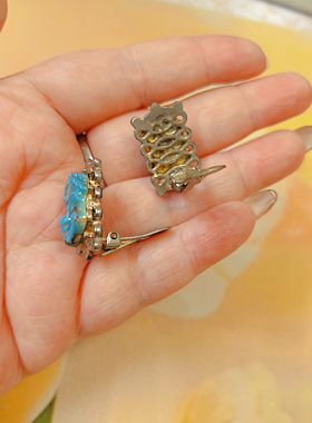 【BW中古】非常经典的面具款耳夹，品相好，分量压手，非常稀有款