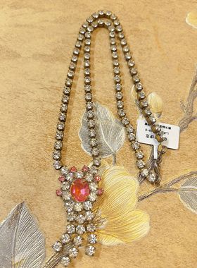 【BW中古】老捷克稀有莱茵石项链，百年历史