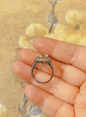 【BW宝石】黄色摩根宝石戒指，大点位，黄摩根宝石级别现在很难找