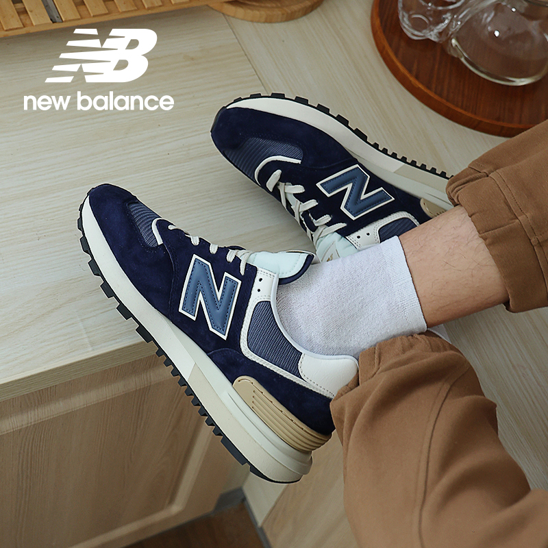 New Balance NB男女情侣复古藏青色复古休闲运动鞋U574LGBB/G1/GG - 图0