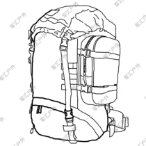 New lifestyle large backpack outdoor mountaineering and camping large-capacity backpack large shoulder bag hand-delivered in advance packing and carrying equipment