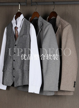 衣帽间意式简约男士西服摆件饰品