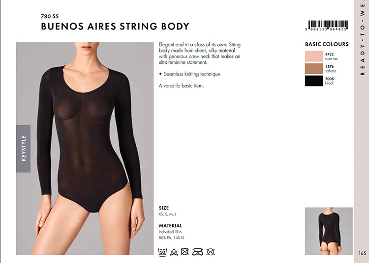 奥地利直送 Wolford Buenos Aires String Body 无缝连身衣 78055 - 图3