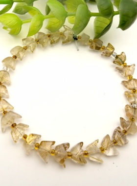 特价天然钛晶金发晶元宝手链手串女款招财旺运一物一图A32