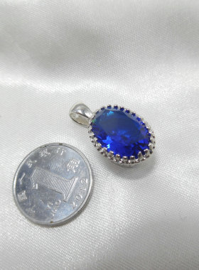 锆石镶钻吊坠铜镀金镀银时尚女士