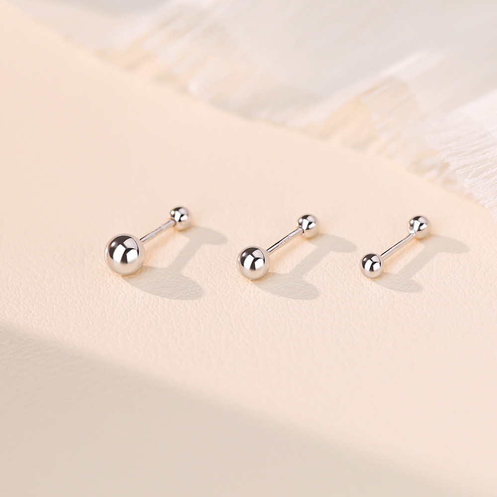 通体S999足银纯银螺丝拧扣耳钉耳饰女款设计感高级小众耳骨养耳洞,淘宝优惠券,粉丝福利购,淘宝优惠卷