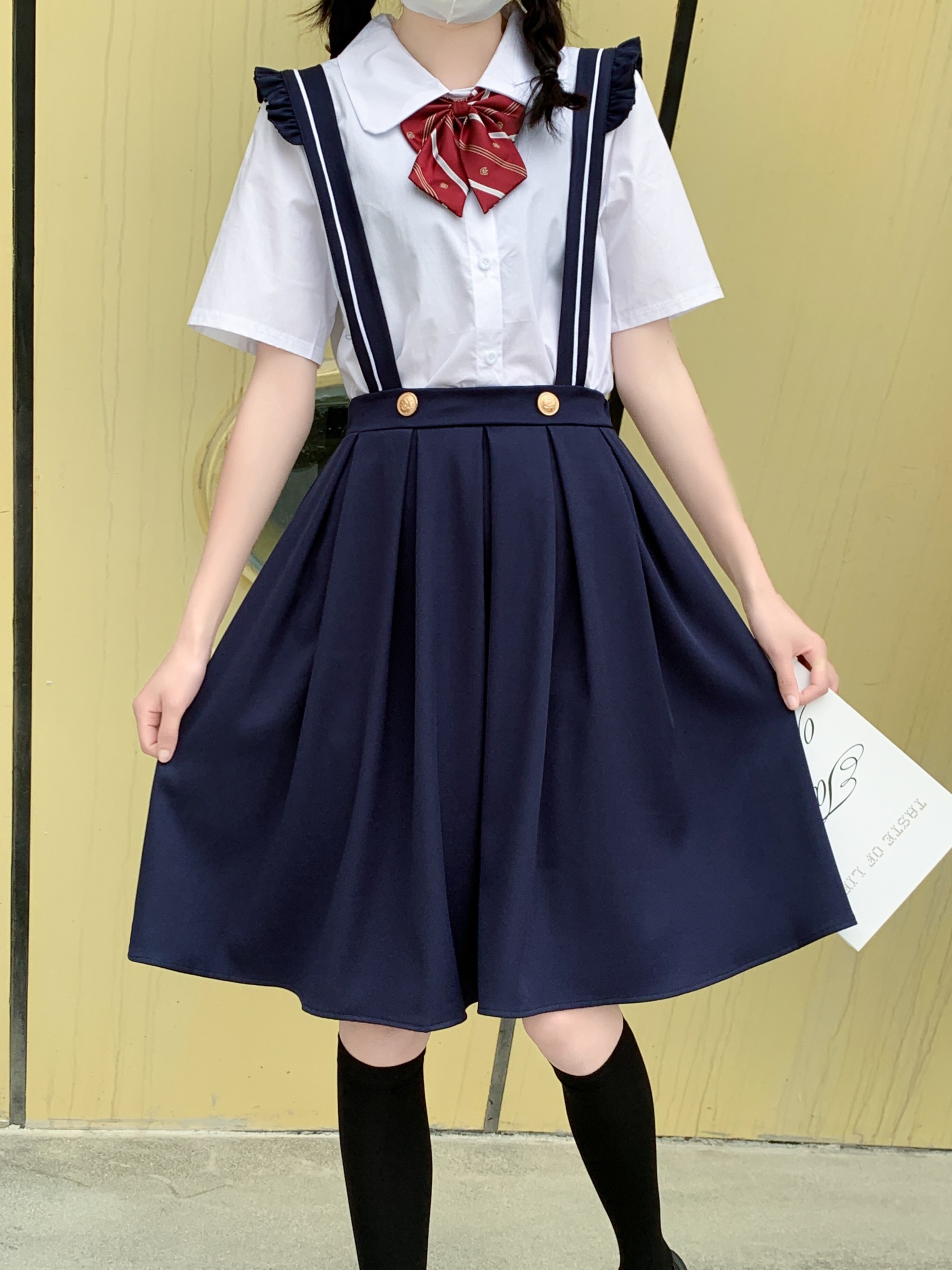 初中学生班服休闲套装裙14岁少女大童15合唱表演13背带连衣裙子12-图1