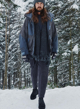 White Mountaineering WM Gore-tex 白山印花滑雪防水保暖手套潮