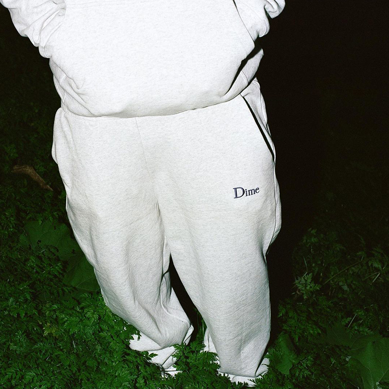 Dime Classic Embroidered Sweatpants 刺绣Logo休闲直筒束脚卫裤 - 图2