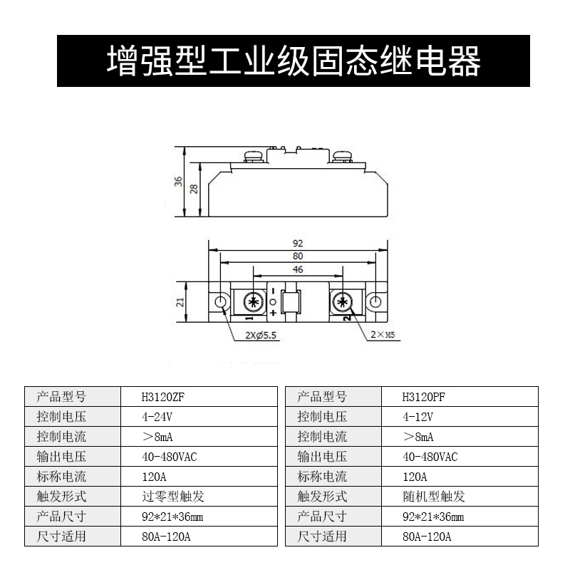 H3120ZF希曼顿H3100ZF固态继电器H380ZF过零型120PF随机型80A100A