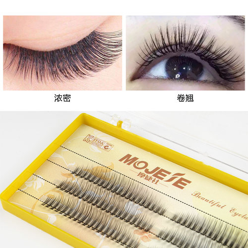 摩婕社新款彩虹嫁接睫毛一簇多根貂毛眼睫毛柔软自然长度混装睫毛 - 图2