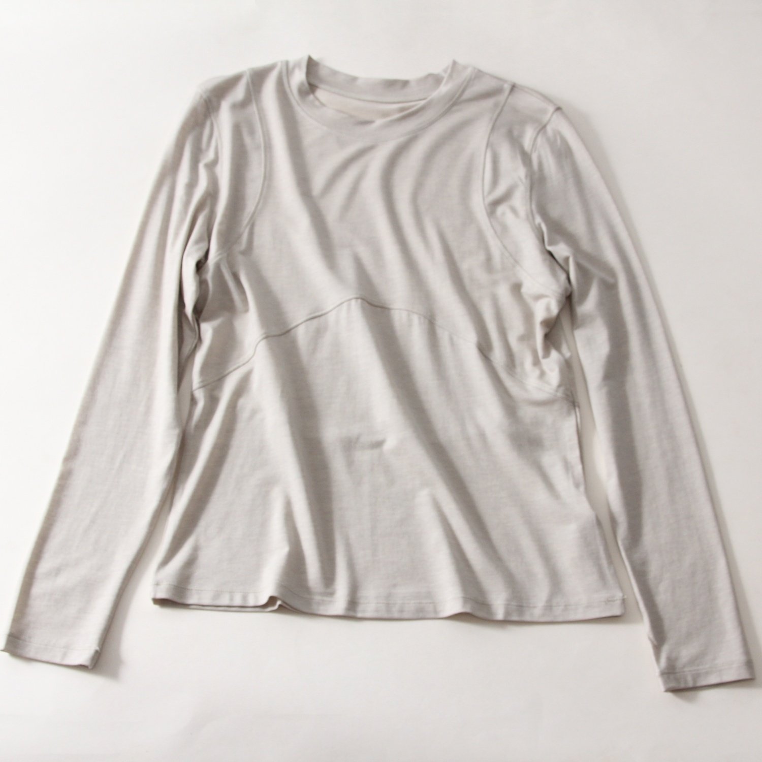 天丝美利奴羊毛运动长袖女宽松透气速干T恤圆领弹力瑜伽服上衣,淘宝优惠券,粉丝福利购,淘宝优惠卷