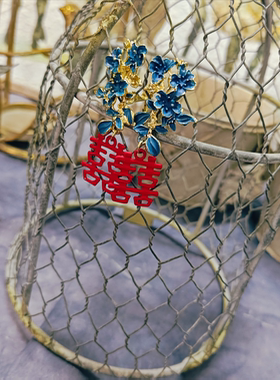 铸铁鸟笼造型孤品摆件首饰架花园摆件孤品