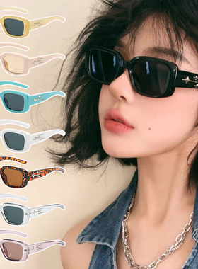 G家GM流星墨镜女直播ins高级感流星方框太阳镜防紫外线太阳镜