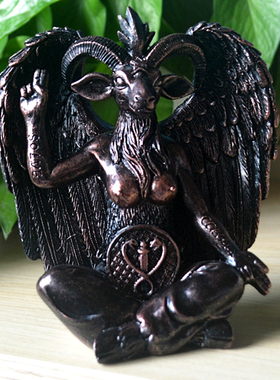 撒旦巴风特山羊树脂摆件