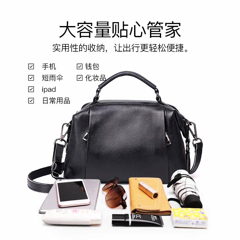 麦包包新款复古波士顿软单肩枕头包 麦包包箱包女士包袋