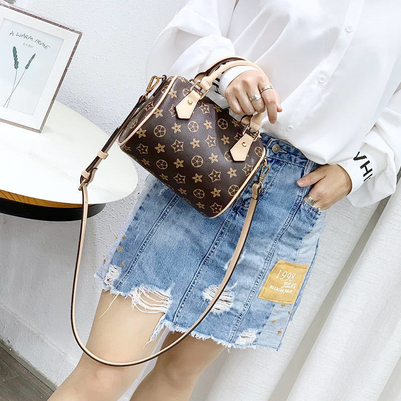 clous krause2020新款老花波士顿包 麦包包箱包女士包袋