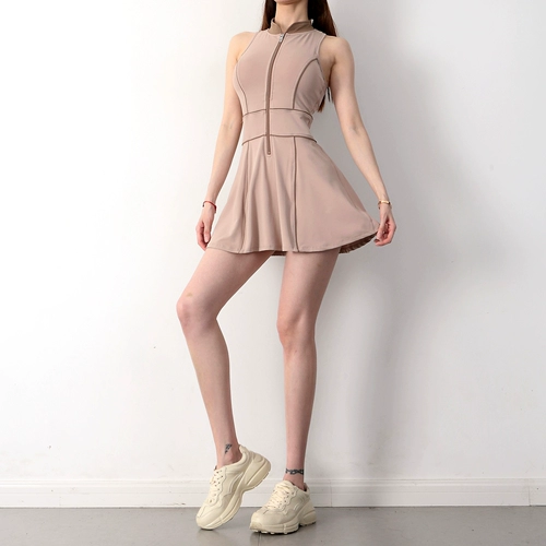 Летнее спортивное теннисное платье для бадминтона, теннисная спортивная быстросохнущая форма без рукавов, для бега