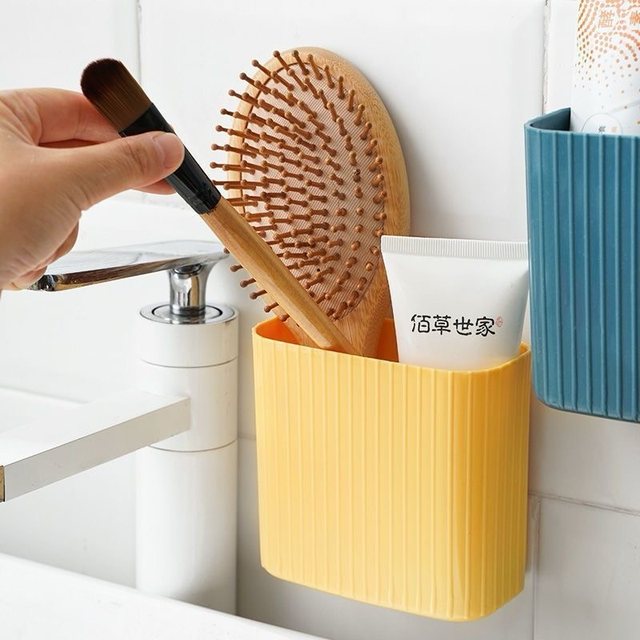 No hole-free drainage chopstick cage drainage chopstick cage plastic kitchen spoon storage box hanging wall hanging chopstick cylinder