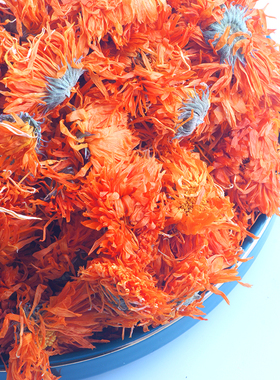 头茬金盏花金盏菊干花(花茶泡油 纯露必选）100g 生态种植满包邮