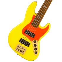 Flender Funda MonoNeon Jazz Bass V 5 string baking maple wood electric bass bay neon yellow