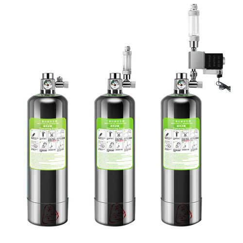 零度水草鱼缸二氧化碳发生器diy自制CO2发生器不锈钢钢瓶发生器 - 图3