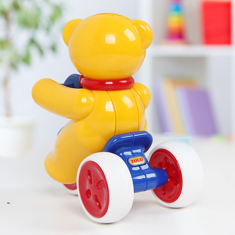 英国Tolo小熊回力车婴幼儿玩具车宝宝小汽车6-9个月1-3岁结实耐摔