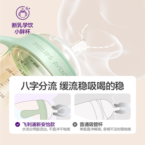 飞利浦新安怡断乳学饮小胖杯婴儿6个月以上宝宝鸭嘴杯儿童喝水杯 - 图2