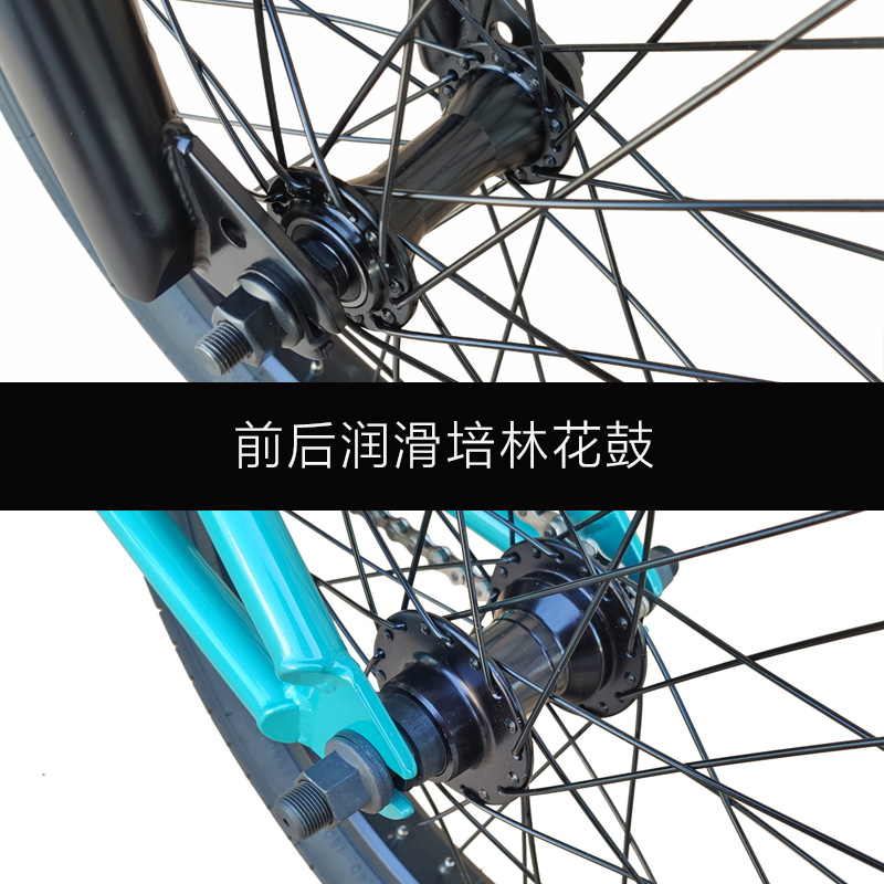 2022款showke16寸BMX小轮车入门小朋友表演自行车代步车MINI街车-图2