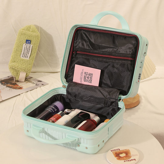 Cosmetic bag 16 inch combination lock suitcase