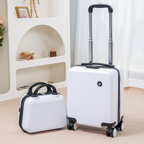 14寸小型行李箱20x30x40春秋航空拉杆旅行可登机箱13寸手提小皮箱 - 图2