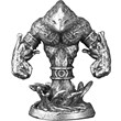 白铜金属魔兽争霸人族士兵人模型手办桌面游戏棋子西洋棋摆件玩具