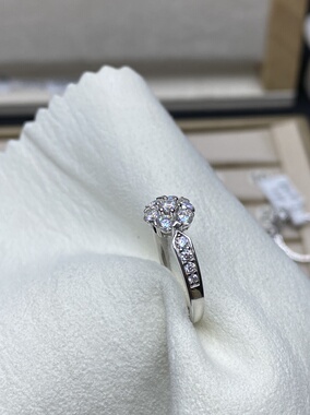 【满镶雪花】2025年新款颗颗小莫桑闭口圈S925银女款百搭时尚