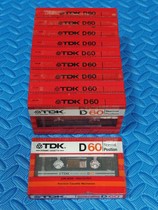 TDK D60 82 Edition Japanese production class with brand new undemolished blank tape card with cassette outer package with breakage