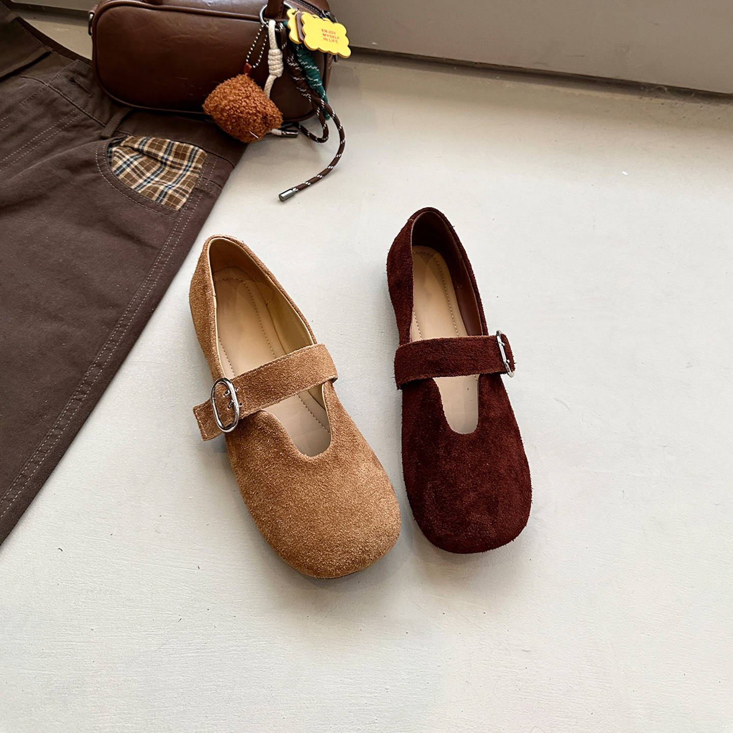 精致时尚~品质新款显瘦牛皮软底平底气质单鞋女鞋子小皮鞋奶奶鞋,淘宝优惠券,粉丝福利购,淘宝优惠卷