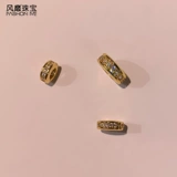 Золотые силиконовые бусины, элитный браслет из бусин, аксессуар, золото 18 карат, функция геолокации