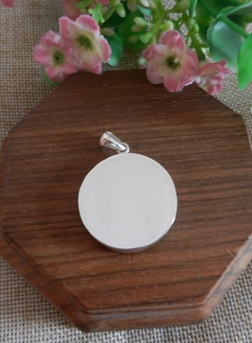 古瓷老瓷孤品手工纯银本命年项坠