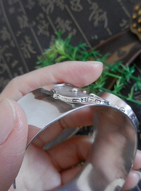 纯手工925纯银精美古瓷孤品手镯