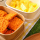 Spring outing picnic box disposable outdoor cutting fruit ກ່ອງບັນຈຸພັນ