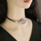 Bubble Pearl Necklace Rose Flower Clavicle Neck Choker Small Fragrance Style Neck Collar New Accessories