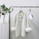 New Chinese embroidered double-sided cashmere coat 2024 autumn and winter mid-length fox fur classic temperament woolen coat