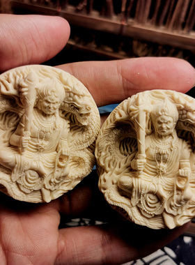 文玩新艺天然猛犸象牙手工雕刻