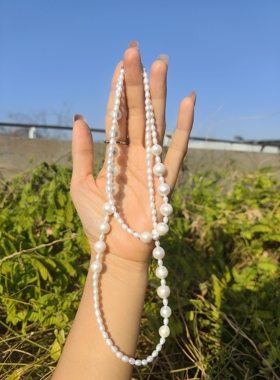 时尚高级轻奢 天然淡水珍珠长项链