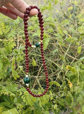 手作定制高级轻奢淡水珍珠南红干青百搭手链项链