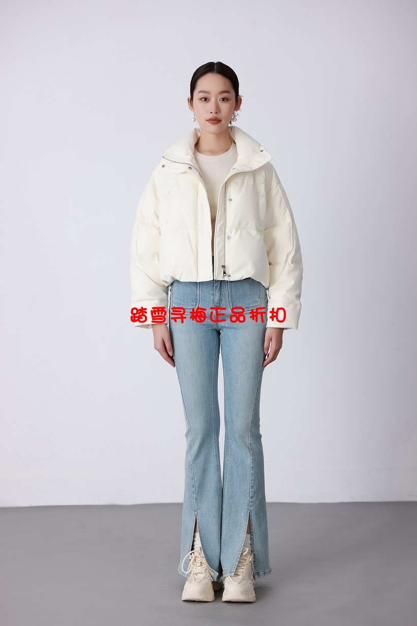 不退换 安所正品 VE 2023年秋季新款羽绒服面包服 EQ1Y081 包邮