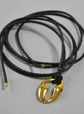 镂空项链高级感黑色小众轻奢