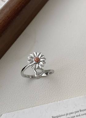 新款欧美个性转动小雏朵花卉雏菊