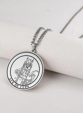 必创钛钢十字链男女通用项链