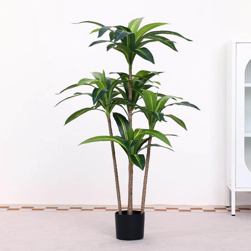 高端轻奢仿真装饰摆件假绿植盆栽室内客厅大型落地巴西木仿生植物,淘宝优惠券,粉丝福利购,淘宝优惠卷